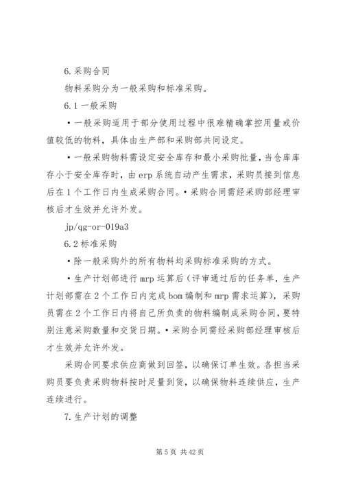 生产计划管理和考核制度.docx