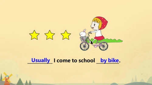 Unit 2 Ways to go to school PA Let's talk 课件（共25张P