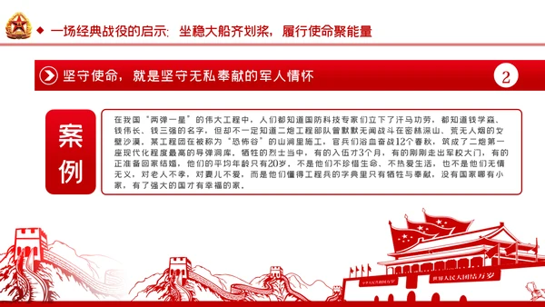 把强军报国的使命担当铆在岗位上爱岗敬业部队教育PPT