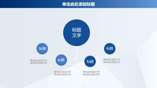 蓝色商务年终工作汇报通用PPT模板