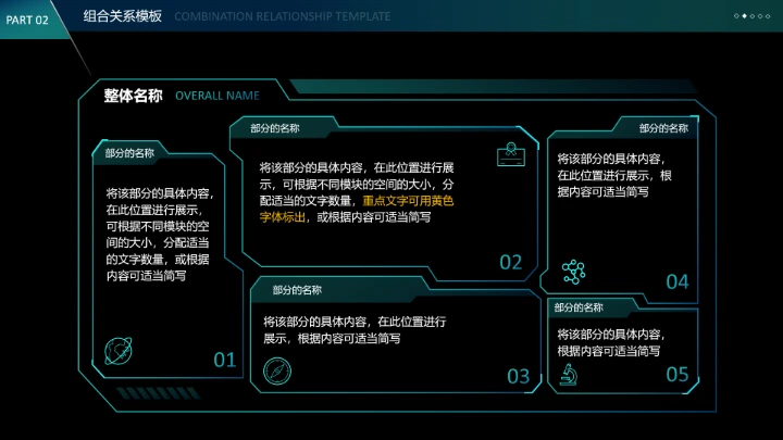 深色酷炫科技风桂林电子科技大学专属课题学术汇报毕业答辩通用PPT模板