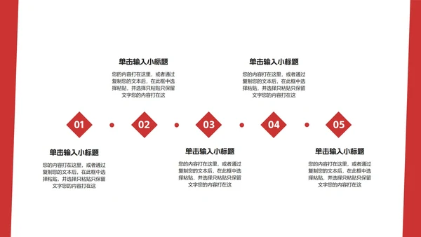 红色简约风房地产企业宣传介绍销售PPT模板