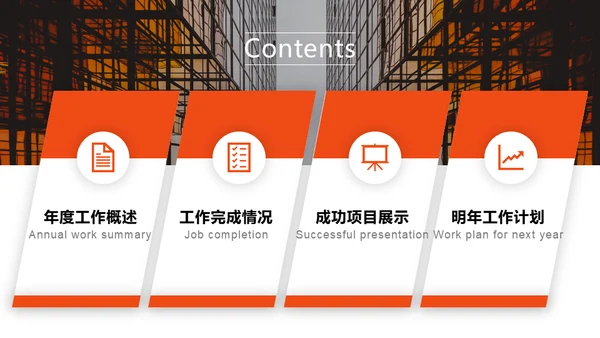 商务人士服务业年终总结通用PPT模板