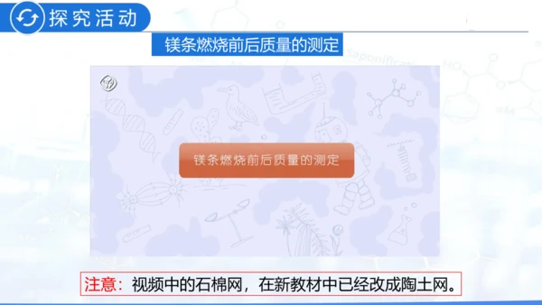 第五单元课题1质量守恒定律课件(共26张PPT内嵌视频)-2024-2025学年九年级化学人教版20