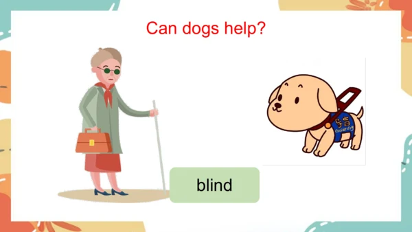 Module 7 Unit 1 He can't see.课件(共37张PPT)