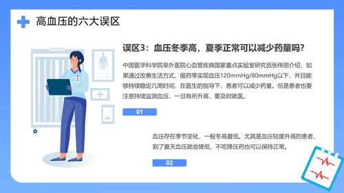 医院心脑血管科预防高血压知识科普PPT模板