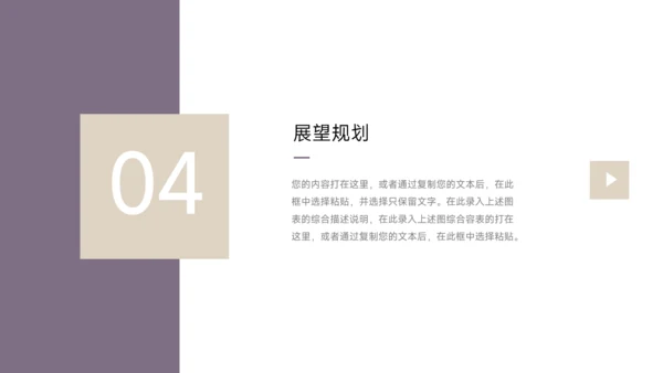 紫色极简主义转正述职报告PPT模板