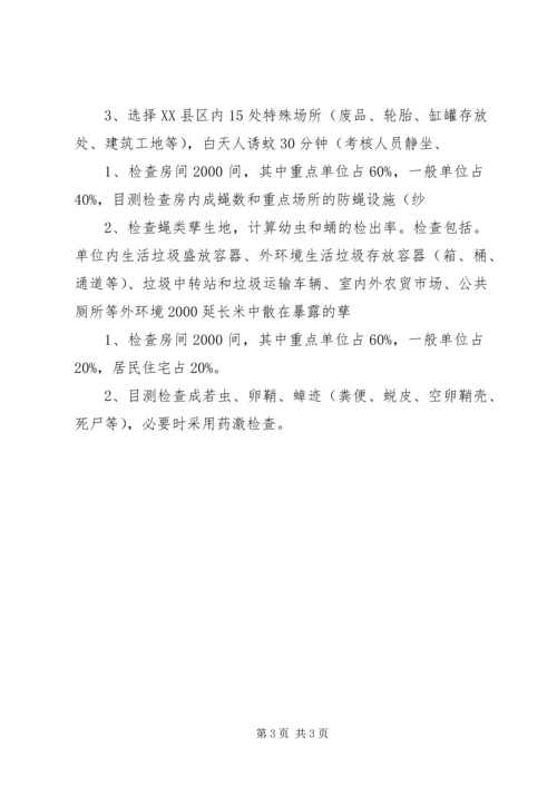 全国爱卫会除四害标准及考核鉴定办法.docx