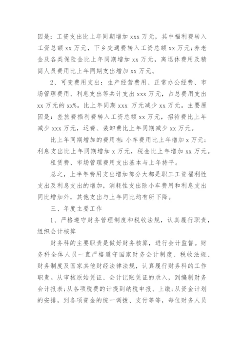 公司财务工作情况汇报.docx