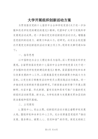 大学开展组织创新活动方案.docx