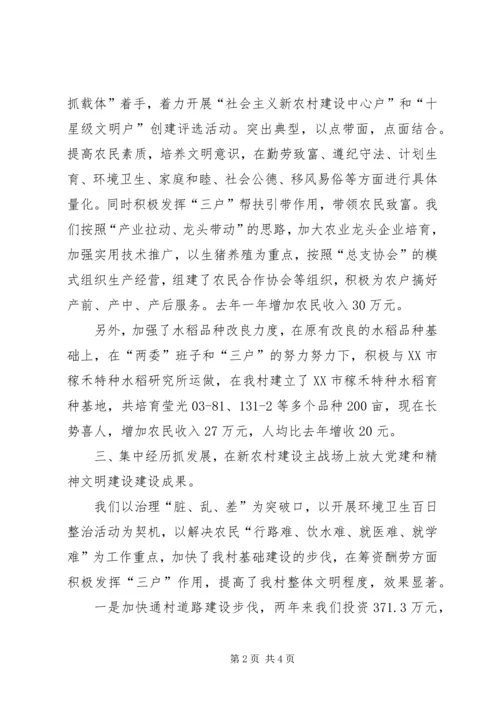 村党建工作汇报提纲 (2).docx