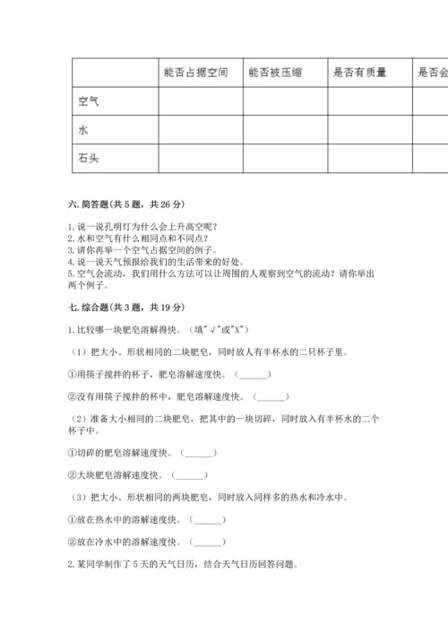 教科版三年级上册科学期末测试卷精品【黄金题型】.docx