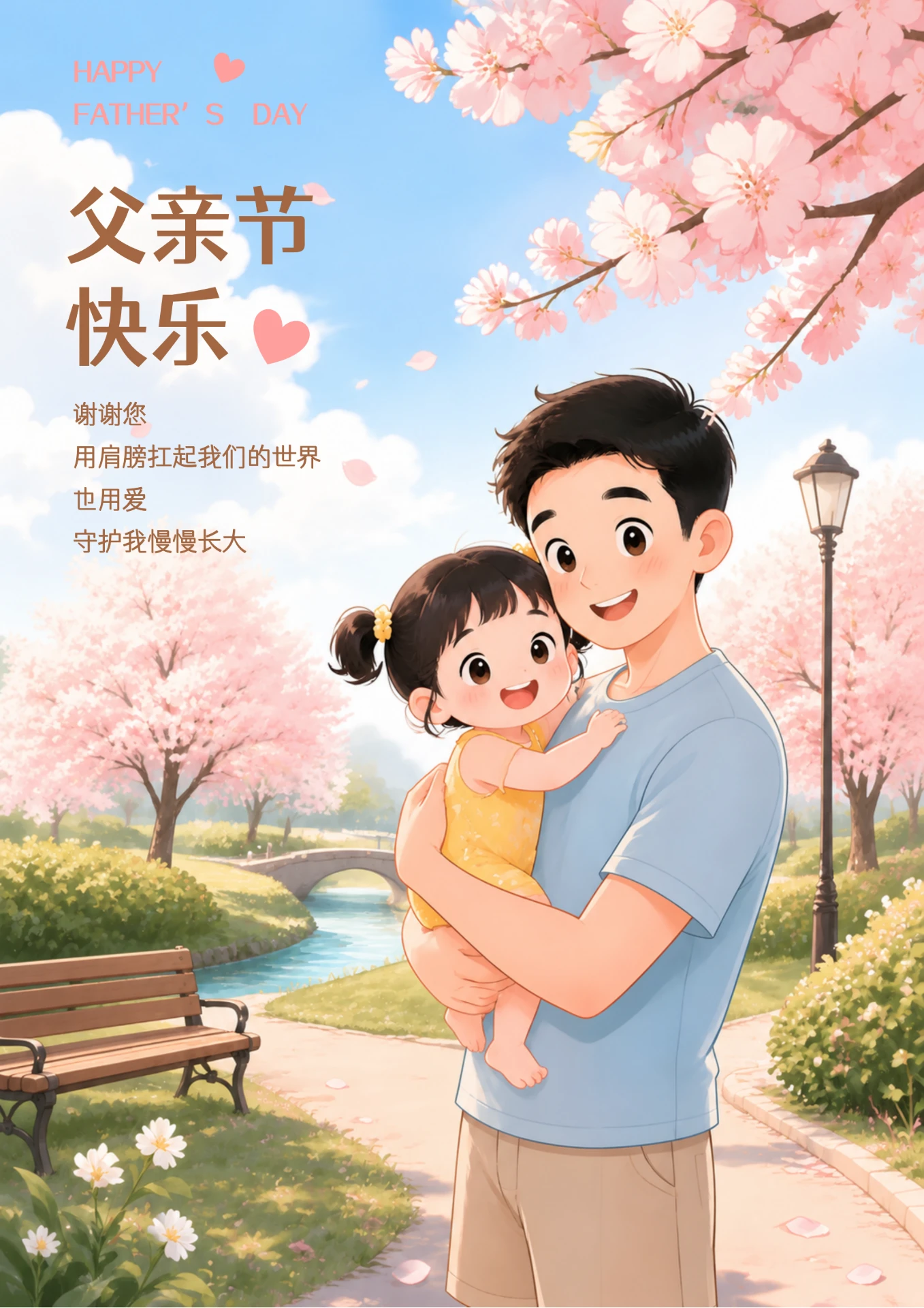 父亲节节日海报