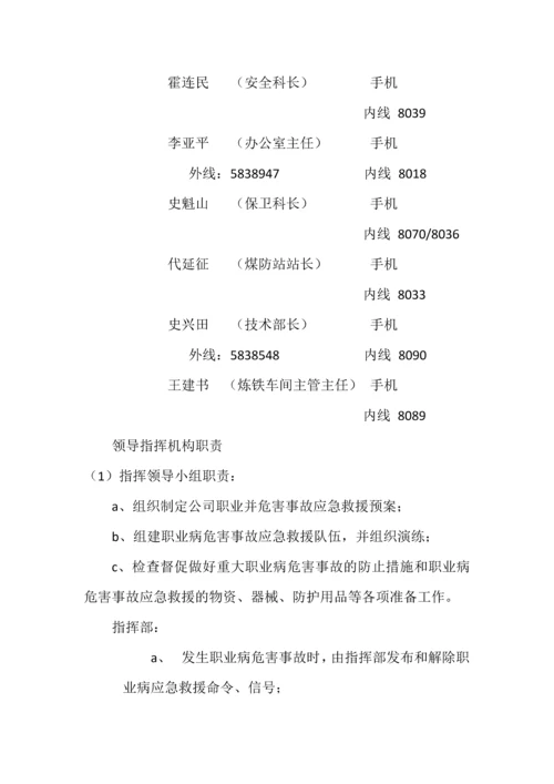 职业病危害事故应急救援预案.docx