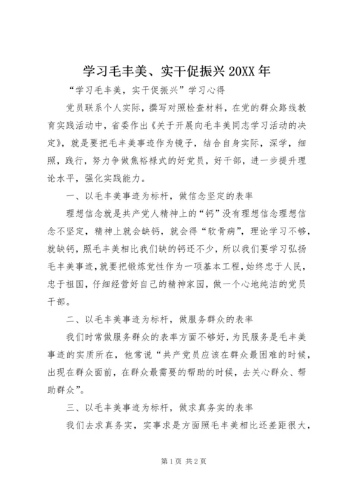 学习毛丰美、实干促振兴20XX年 (3).docx