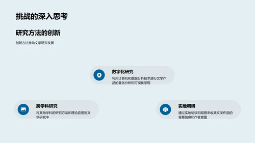 文学研究新方法PPT模板