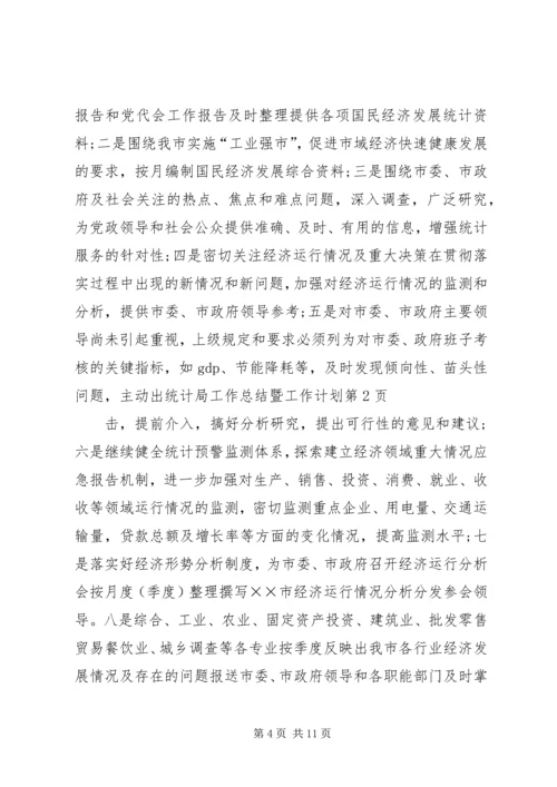 统计局工作总结暨工作计划.docx