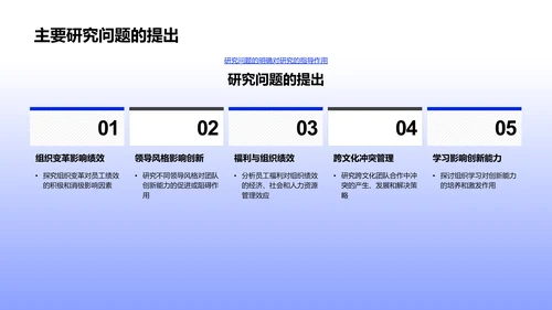 管理学研究开题报告PPT模板