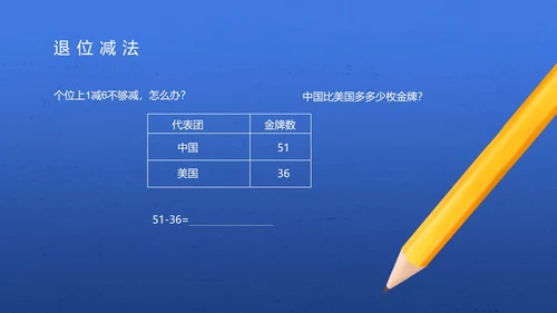 蓝色插画风一年级数学加减法课件PPT模板