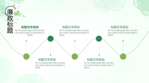 廉政清廉荷花纪委监委廉洁奉公述职PPT