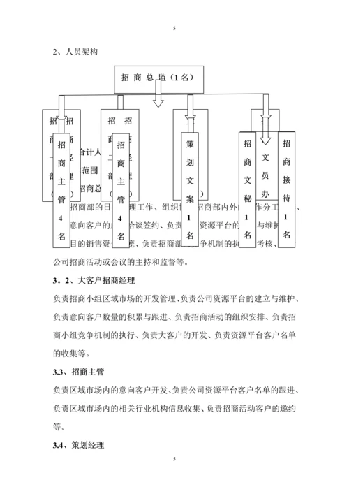 招商部门营销方案.docx