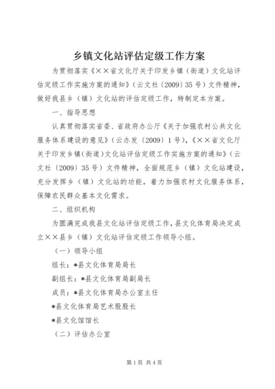 乡镇文化站评估定级工作方案.docx