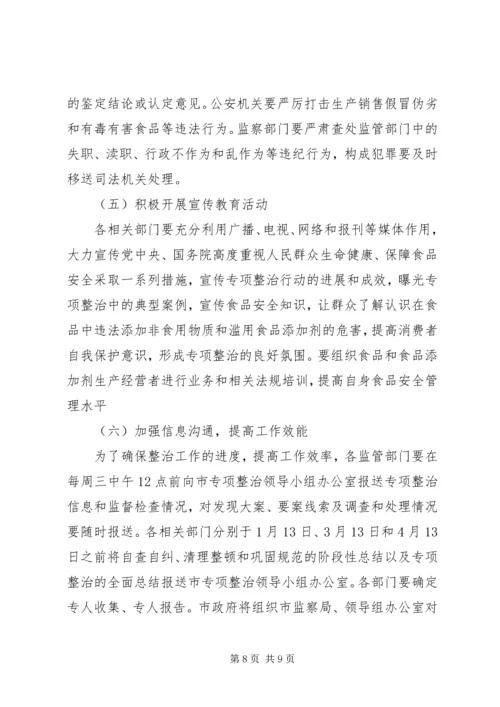 食品添加剂专项整治实施方案 (2).docx