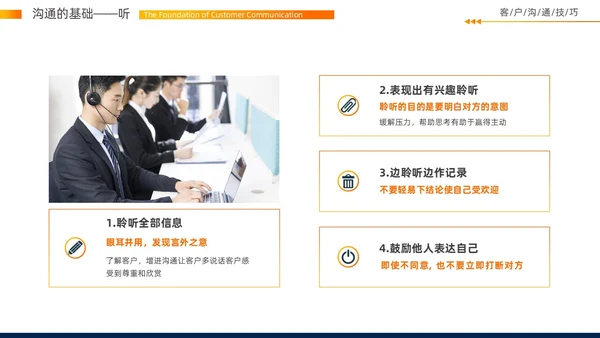 实拍风客户沟通技巧培训PPT