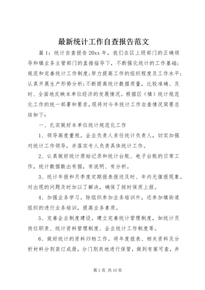 最新统计工作自查报告范文 (2).docx