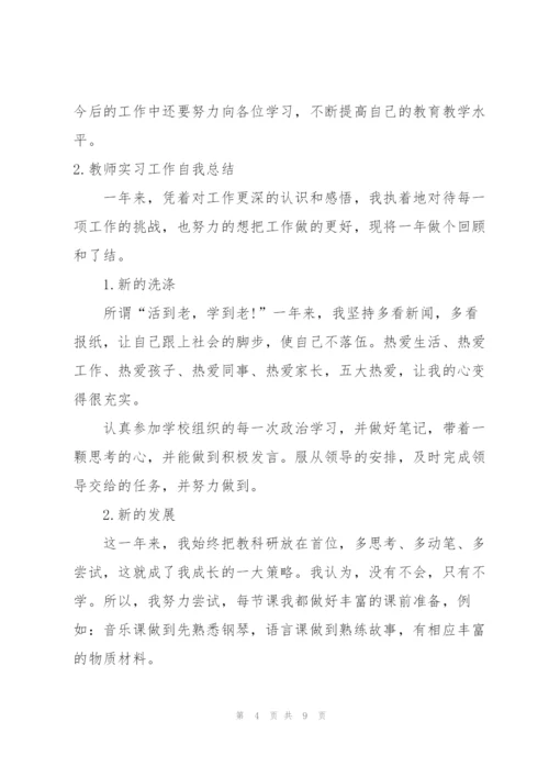 教师实习工作自我总结.docx