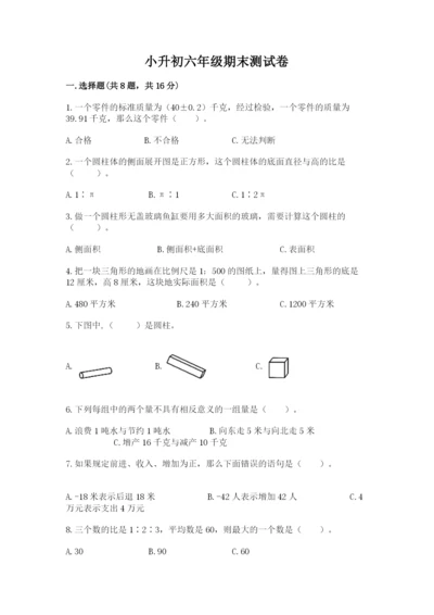 小升初六年级期末测试卷必考题.docx