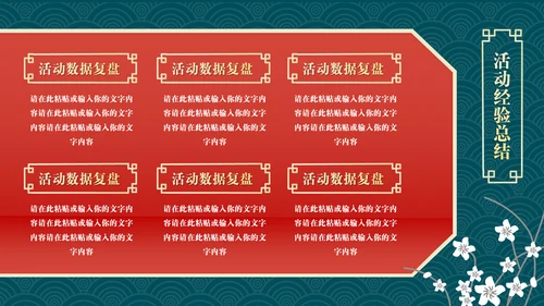 业绩营销活动复盘总结通用PPT模板