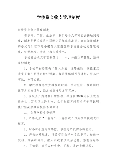 学校资金收支管理制度.docx