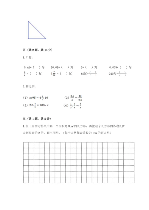 河南省【小升初】2023年小升初数学试卷精品带答案.docx