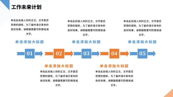 橙色通用工作汇报PPT模板