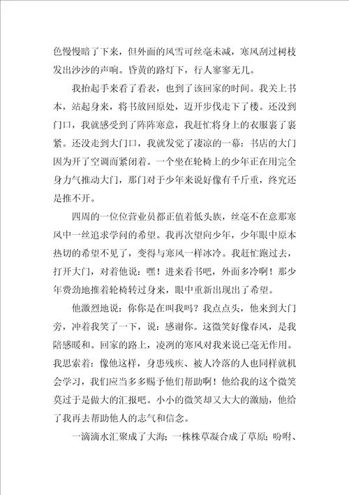 我的行囊作文
