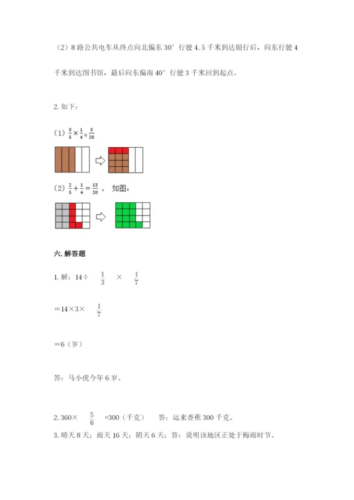 人教版六年级上册数学期中测试卷精品（能力提升）.docx