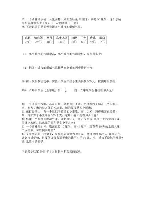 小升初数学应用题50道完整答案.docx