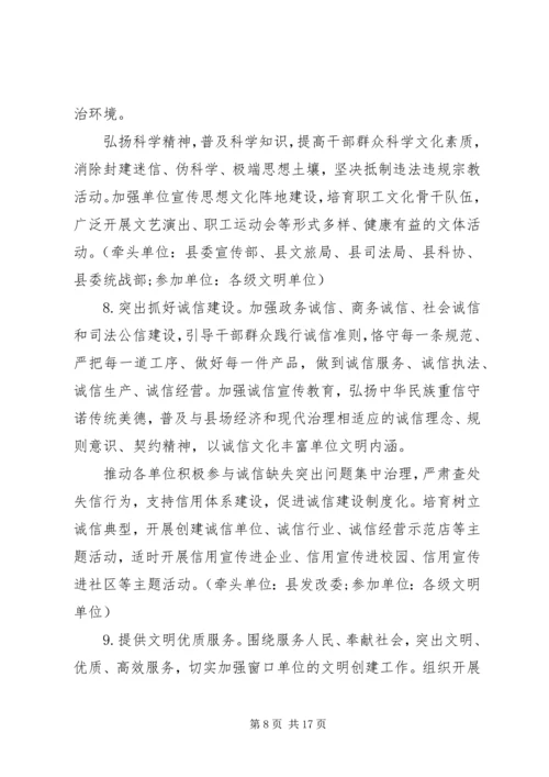 贯彻落实《关于深化新时代文明单位创建工作的意见》实施方案.docx