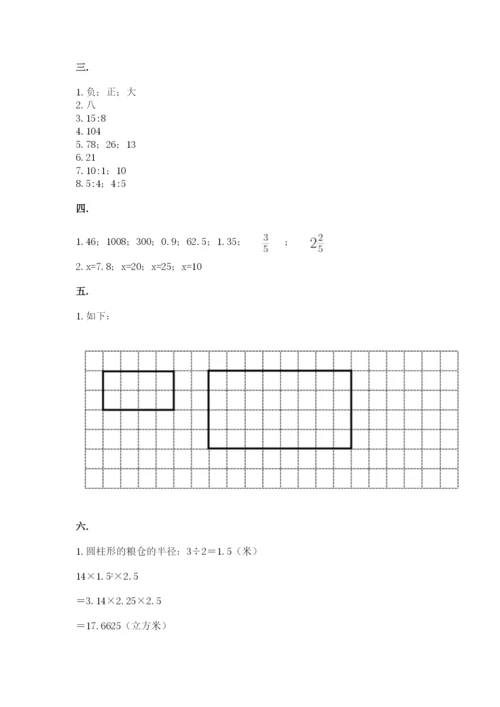 青岛版六年级数学下学期期末测试题含答案（b卷）.docx