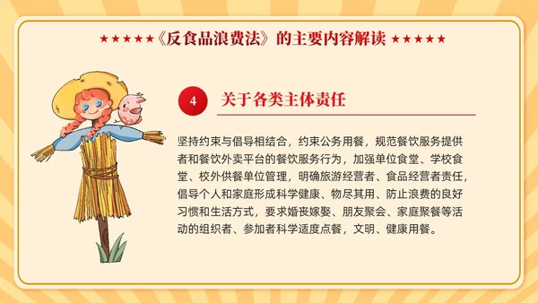 中华人民共和国反食品浪费法学习课件PPT党建