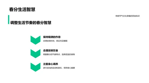 春分节气演讲报告PPT模板