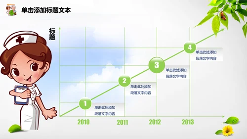 医疗唯美清新工作动态PPT