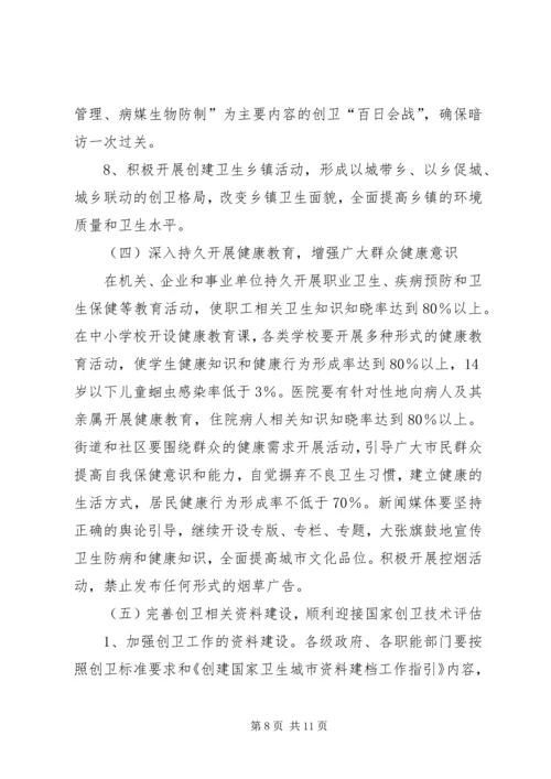 在创卫领导小组会议上的汇报材料 (6).docx