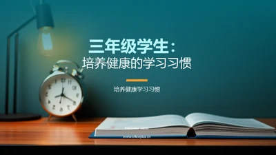 三年级学生：培养健康的学习习惯