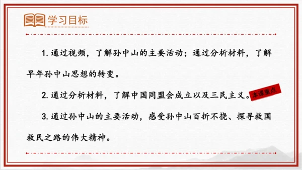 第8课 革命先行者孙中山 课件 部编版八年级历史上学期