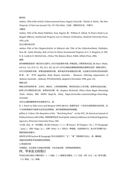 本科毕业论文格式规范