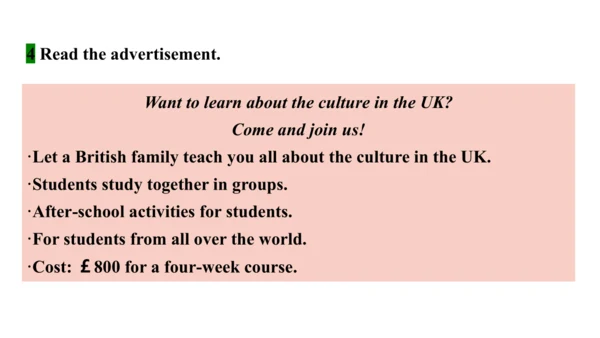 Module 7 Unit 3  Language in use课件2023-2024学年度外研版英