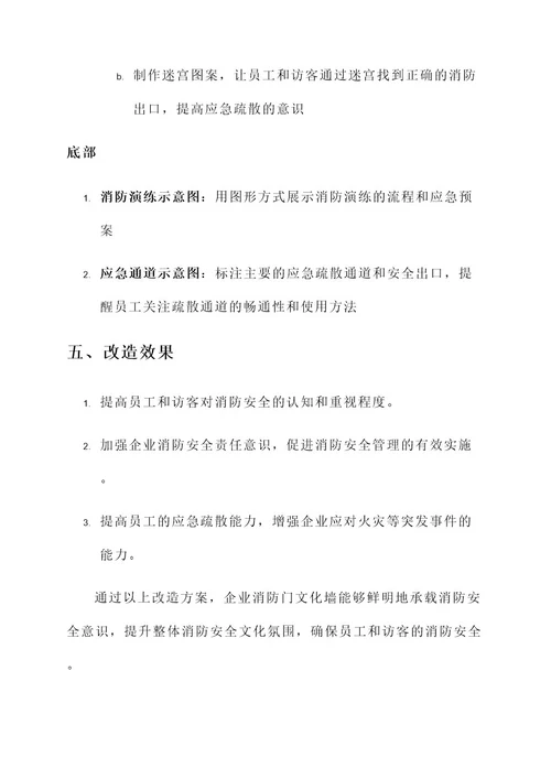 企业消防门文化墙改造方案