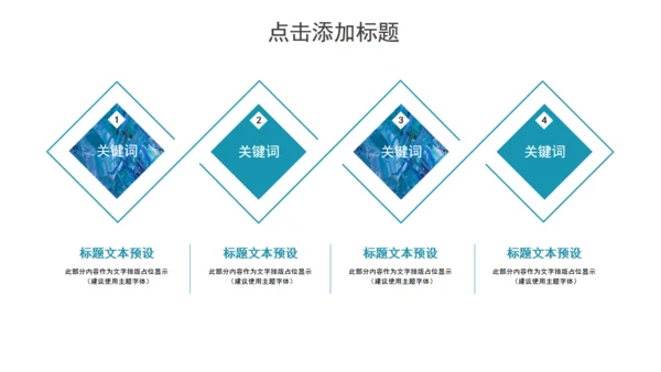 蓝色肌理风年终述职汇报通用PPT模板